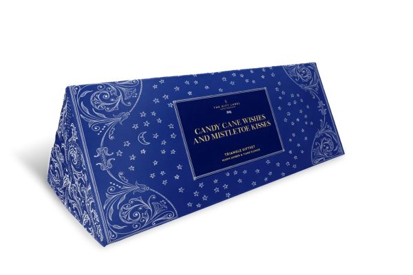 Gjafaaskja þríhyrningur - Candycane Wishes and Mistletoe Kisses