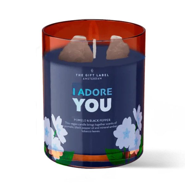 Kristal kerti 175gr - I Adore You