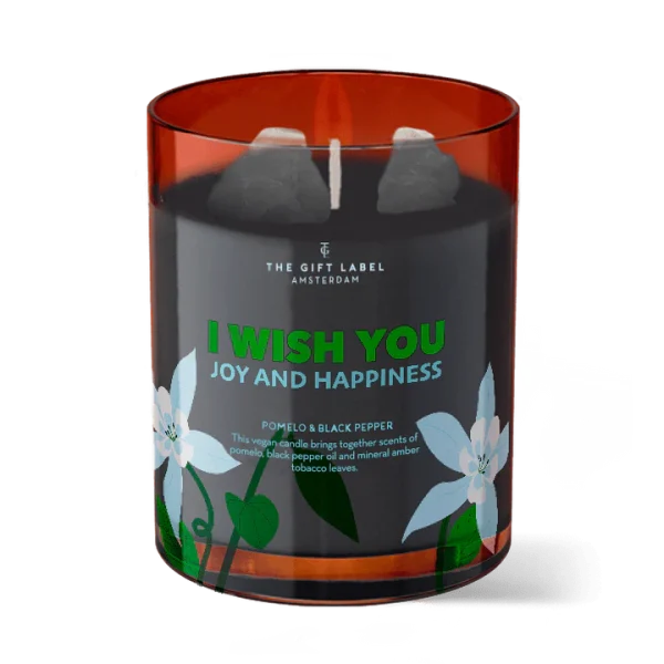 Kristal kerti 175gr - I Wish You Joy & Happiness