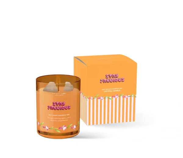 Kristal kerti 175gr - Stay Fabulous